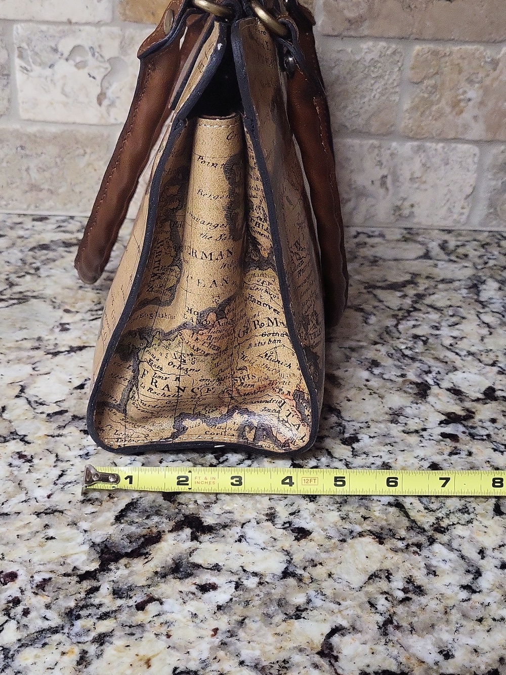 Patricia Nash Euro Map Rienzo Satchel - Picture 4 of 14